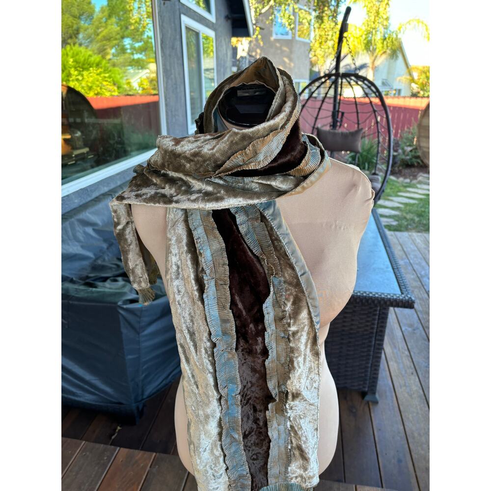 Taffeta Velvet Scarf, Whimsigoth, Fairy, Fall, Practical Magic, Boho, Iridescent